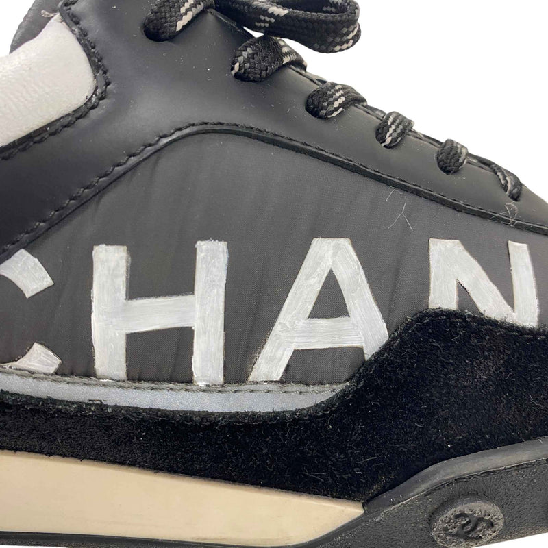 Men's CC Logo Low Trainers Black Size UK 7.5 / EU 41.5