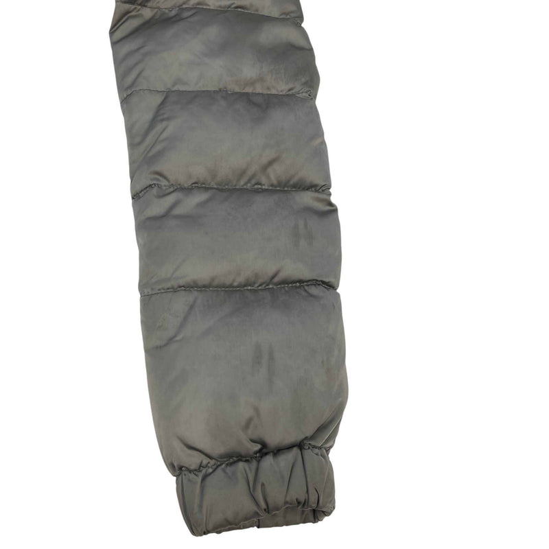 Women's Plaque Logo Fox Fur Down Jacket Grey Size S / UK 8
