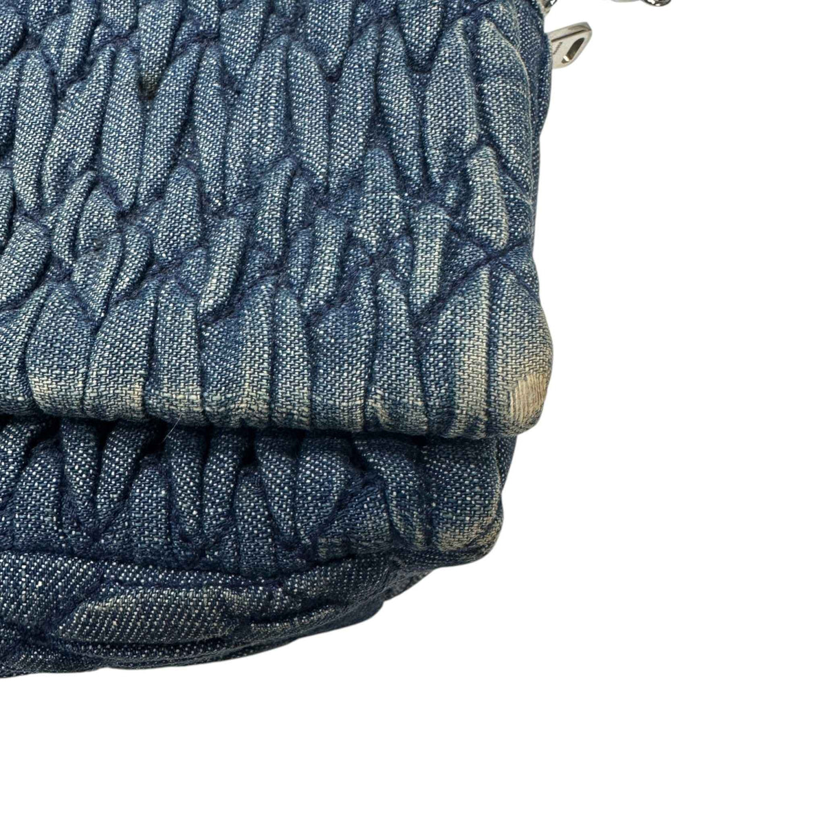 Women's Crystal Embellished Matelasse Crossbody Bag Blue - Photo 14