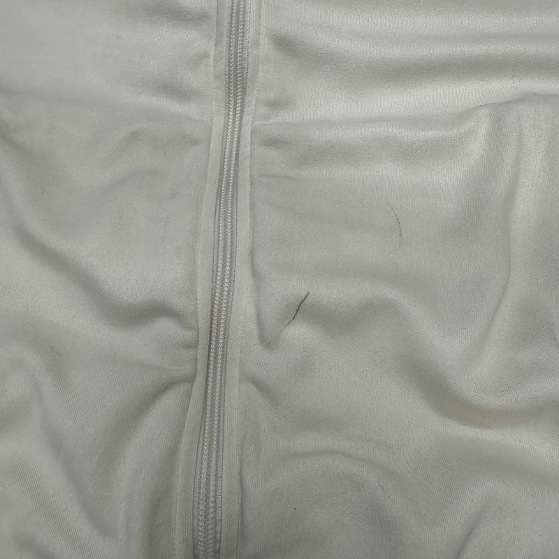 Men's Logo Print Track Jacket Cream Size M