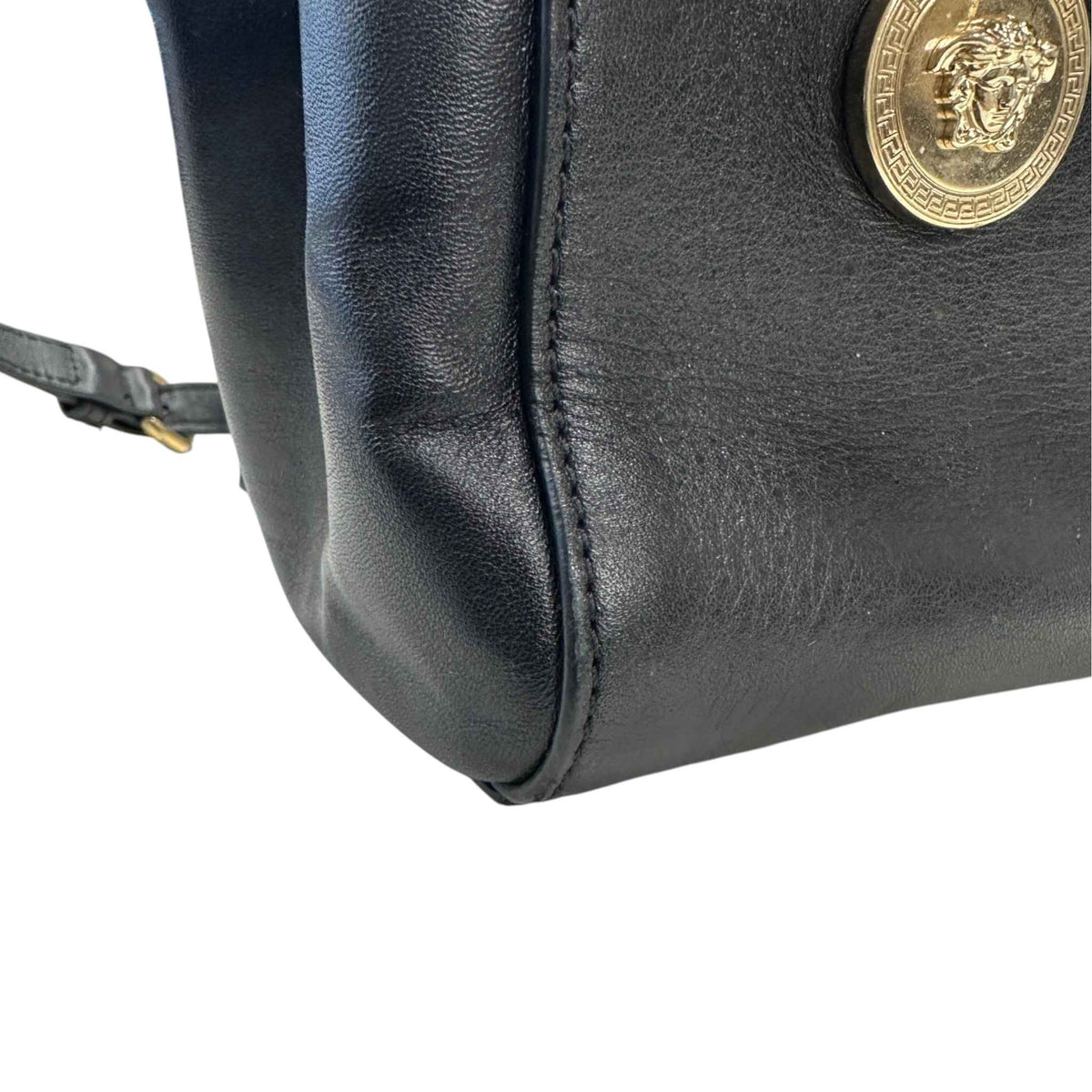 Women's Medusa Logo Handbag Black - Photo 9