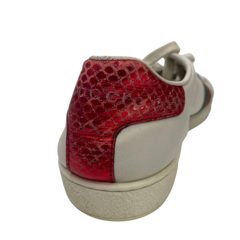 Men's Ace Embroidered Bee Low Trainers White Size UK 5 / EU 39