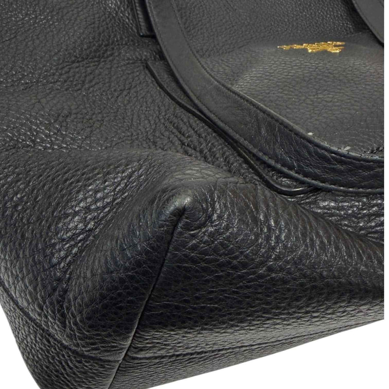 Women's Vitello Daino Tote Handbag Black