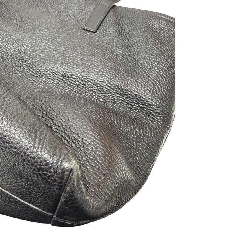 Women's Vitello Daino Tote Handbag Black