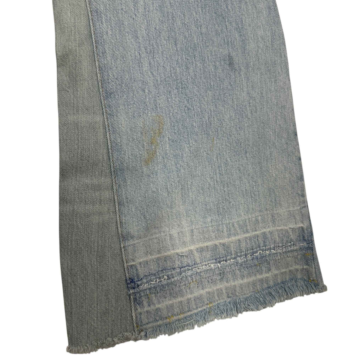 Men's Panelled Flare Jeans Blue Size L / W34 - Photo 7