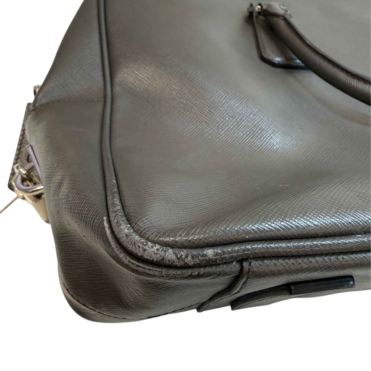 Men's Saffiano Briefcase Grey - Photo 10
