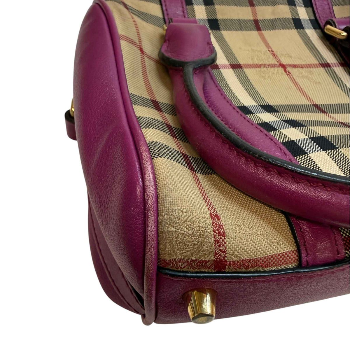 Women's Haymarket Check Handbag Pink - Photo 12