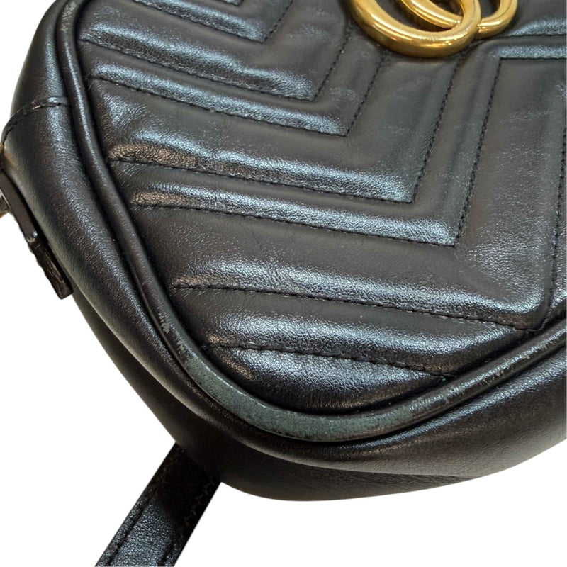 Women's GG Marmont Camera Crossbody Bag Black