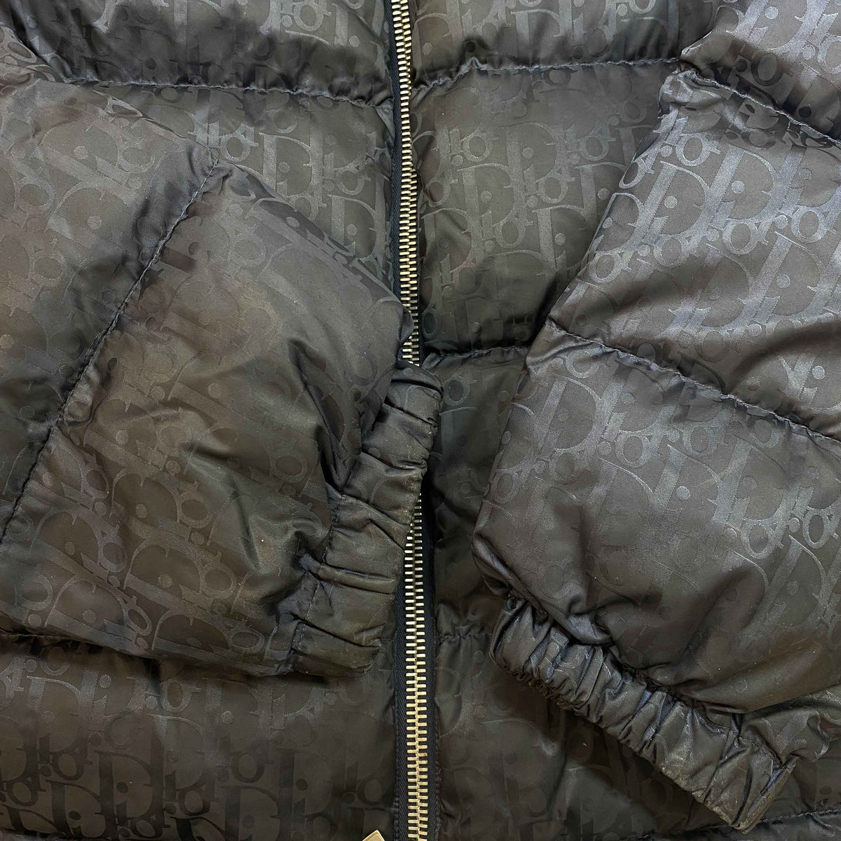 Men's Oblique Down Jacket Navy Size 3XL - Photo 8