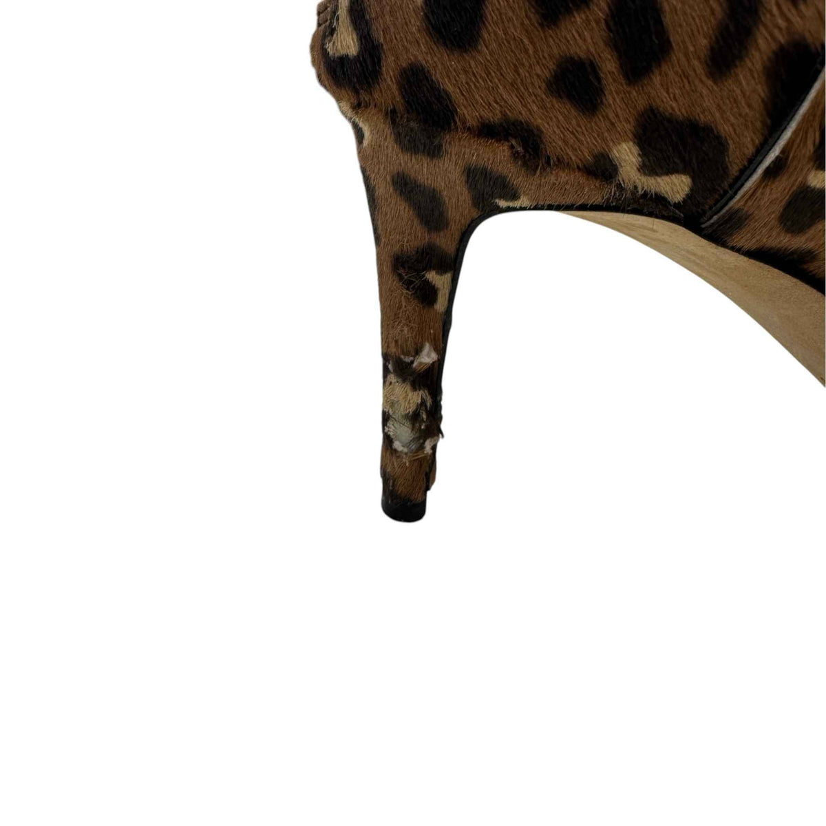 Women's Leopard Logo Print Boots Brown Size UK 7 / EU 40 - Photo 13