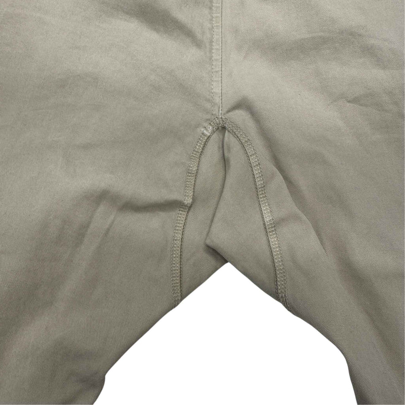 Men's Applique Logo Trousers Beige Size L / W34