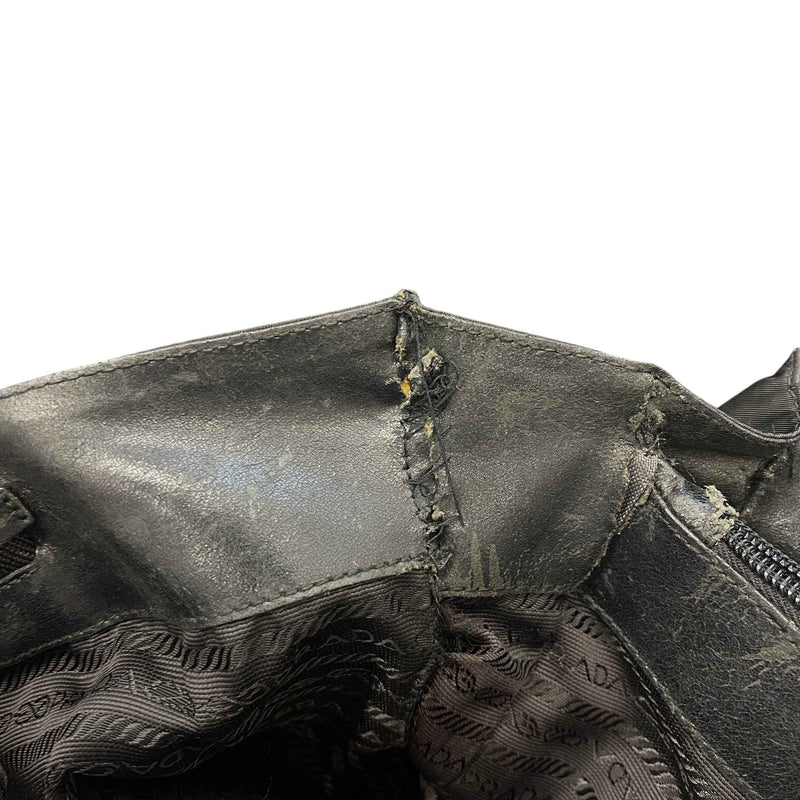 Women's Nylon Tote Handbag Black
