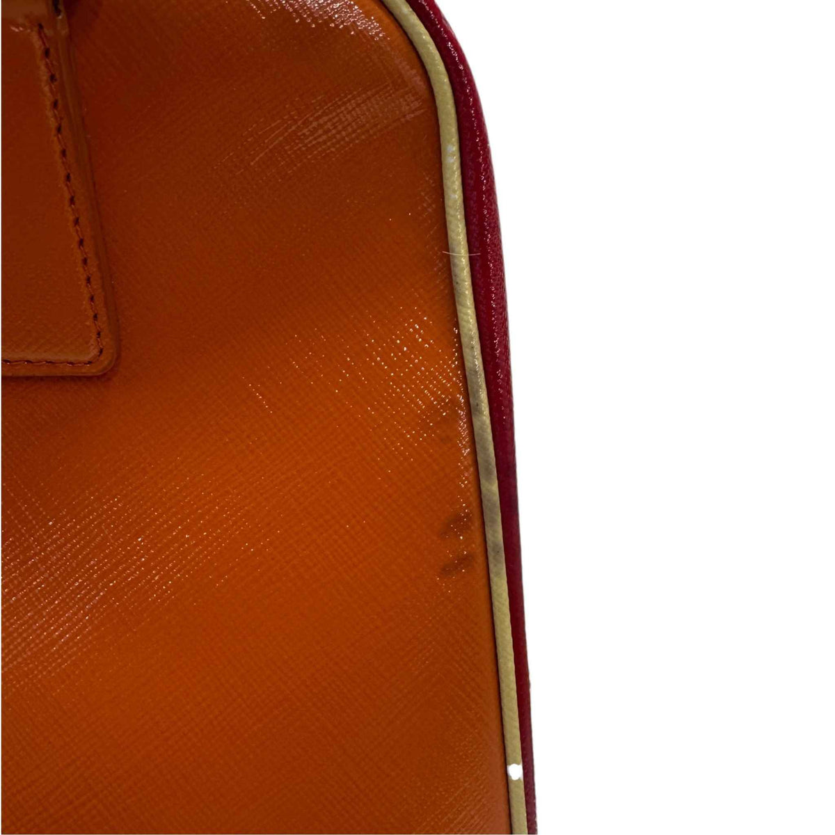 Women's Pyramid Frame Handbag Orange - Photo 15