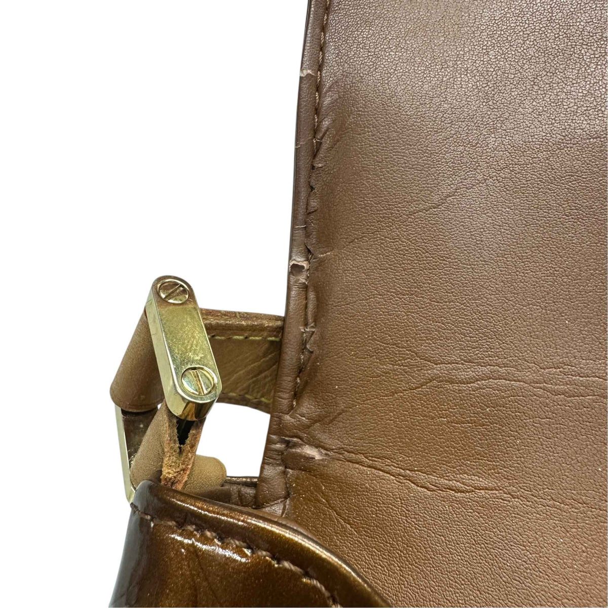 Women's Vernis Leather Thompson Street Handbag Brown - Photo 15