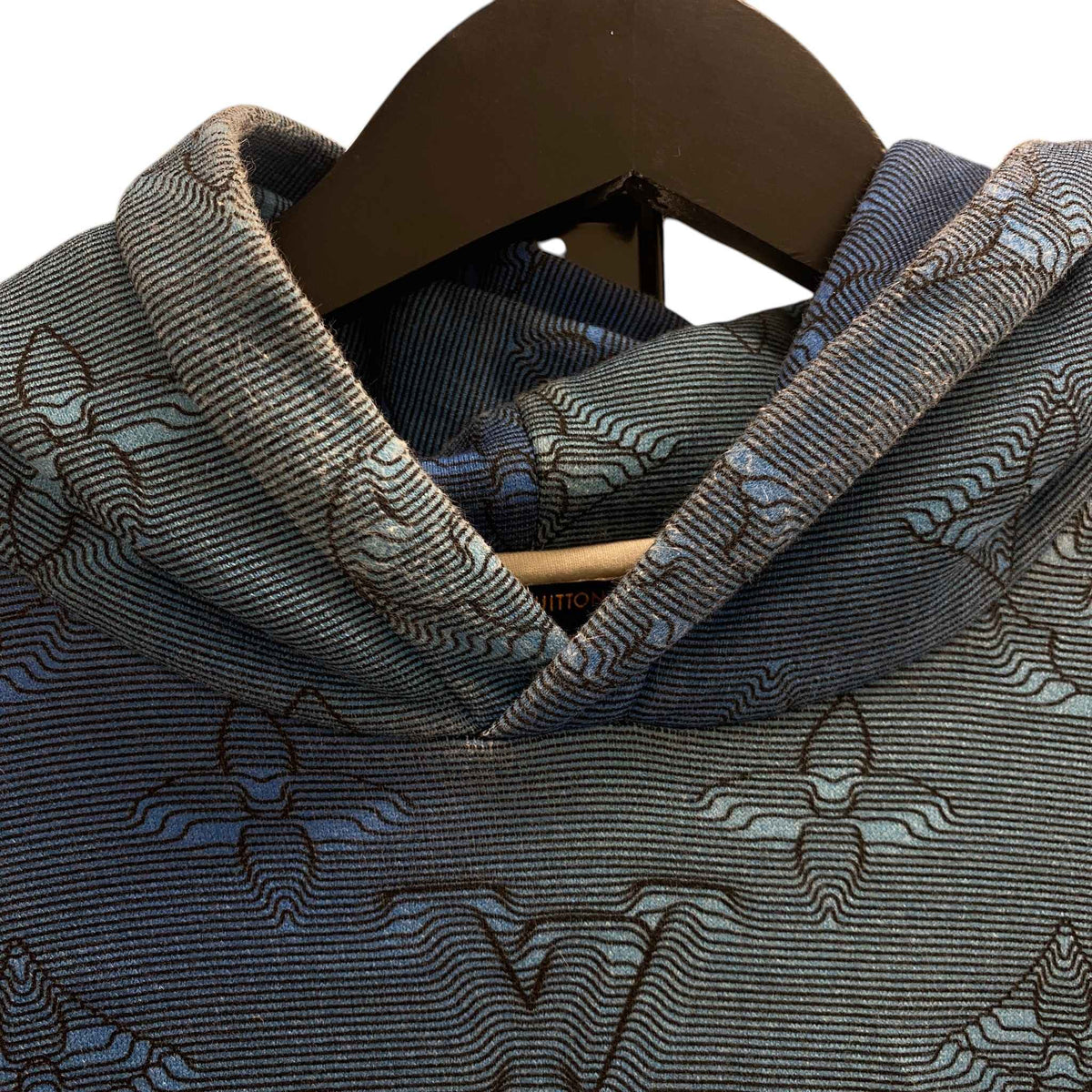 Men's 3D Illusion 2054 Hoodie Blue Size L - Photo 8