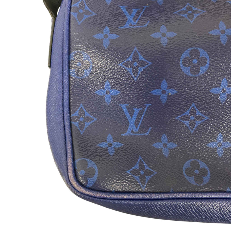 Men's Taigarama Monogram Outdoor Messenger Bag Blue