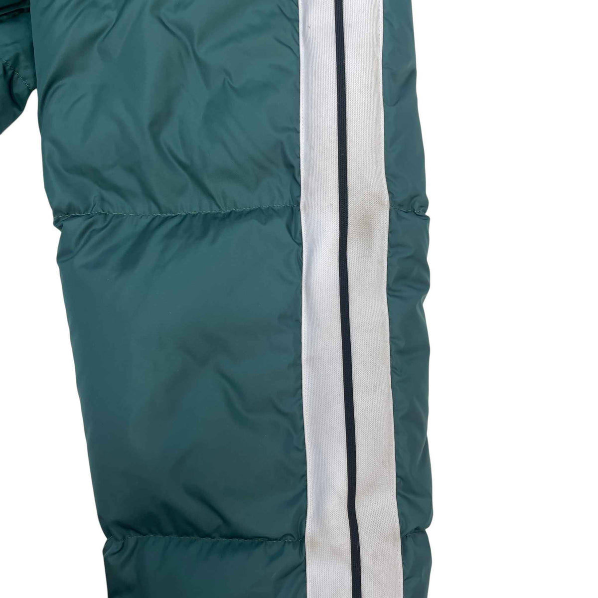 Men's Logo Print Down Jacket Green Size S - Photo 9