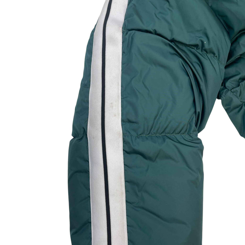 Men's Logo Print Down Jacket Green Size S