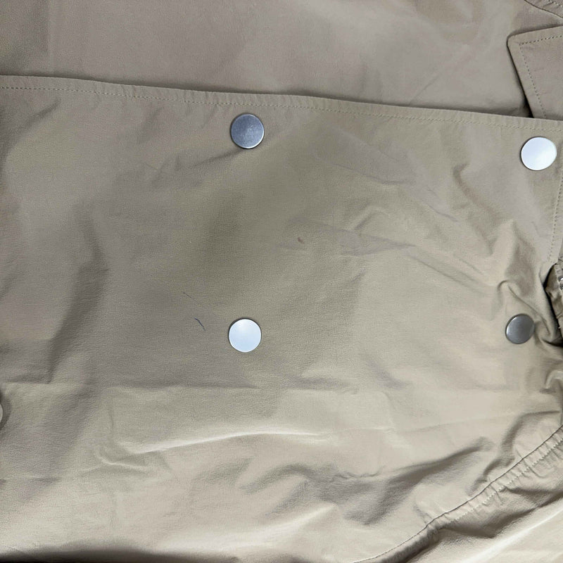Men's Trench Coat Jacket Beige Size XL