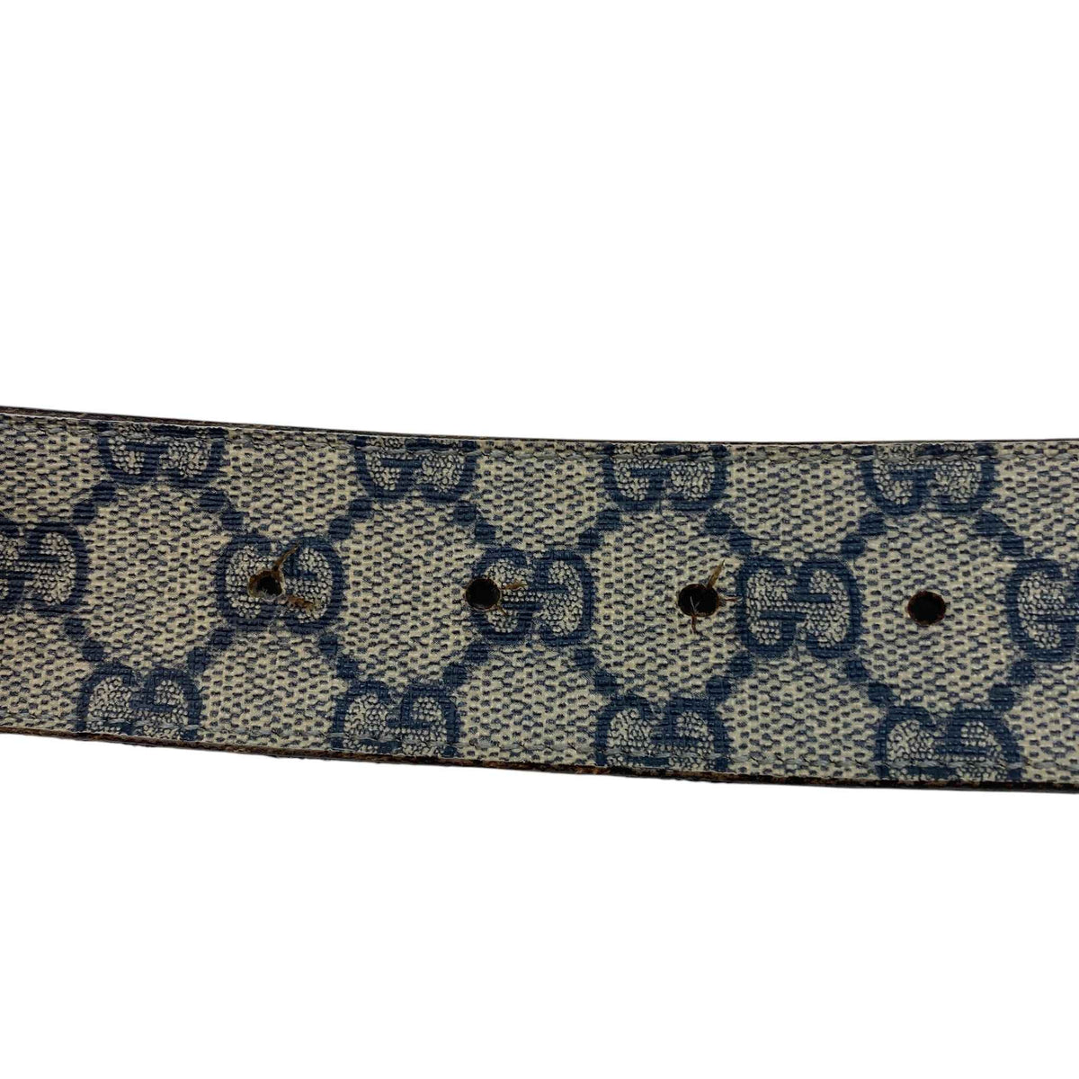 Men's Interlocking GG Supreme Belt Beige Size 30" - Photo 9