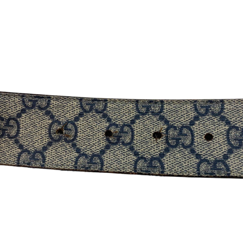Men's Interlocking GG Supreme Belt Beige Size 30"
