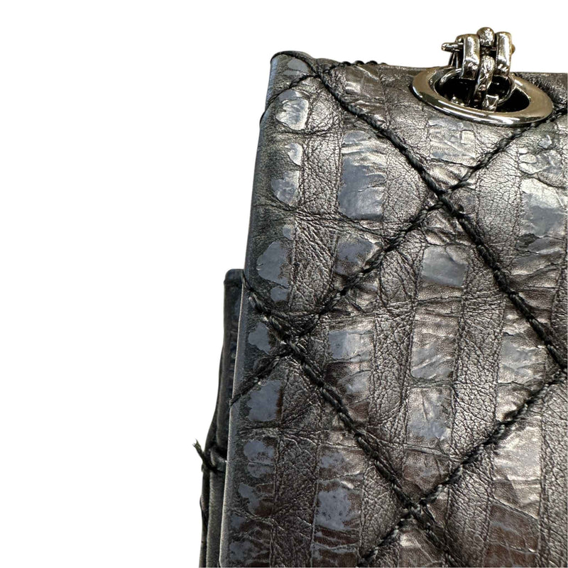 Women's Striped 2.55 Reissue 226 Flap Handbag Navy