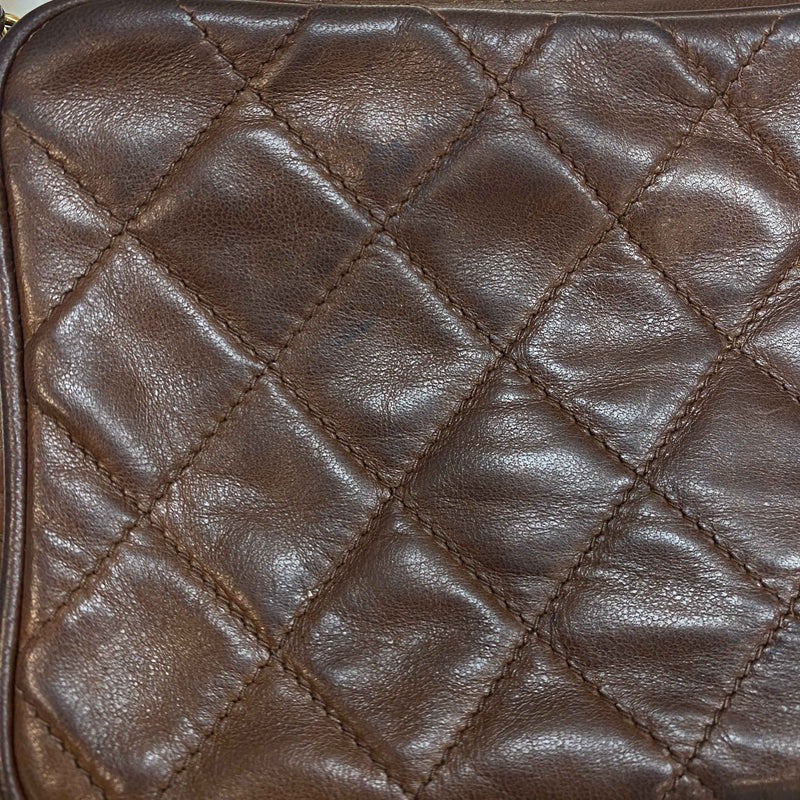 Women's Vintage CC Camera Crossbody Bag Brown