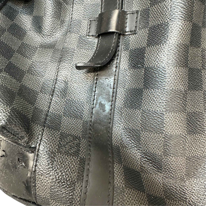Men's Damier Graphite Christopher Backpack Black