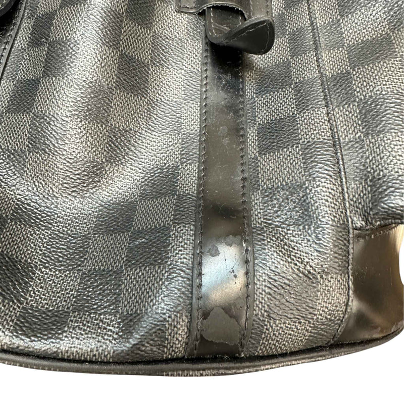 Men's Damier Graphite Christopher Backpack Black