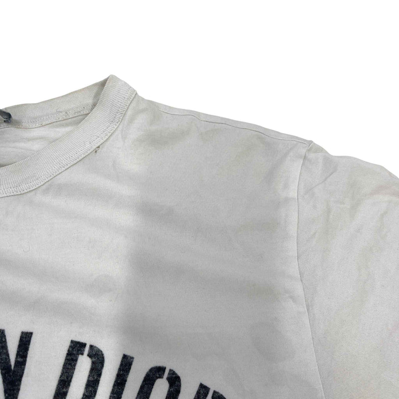 Men's Logo Print T-Shirt White Size M