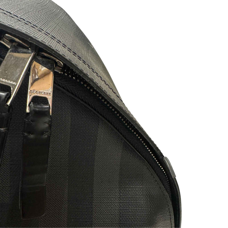 Men's Graphic Check Graffiti Backpack Black