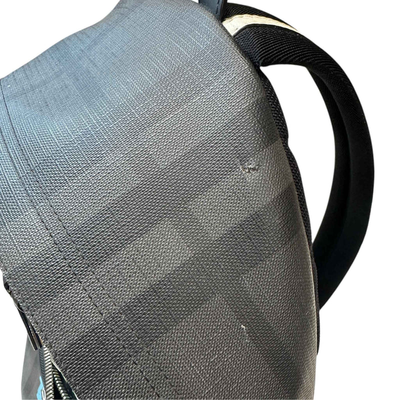 Men's Graphic Check Graffiti Backpack Black