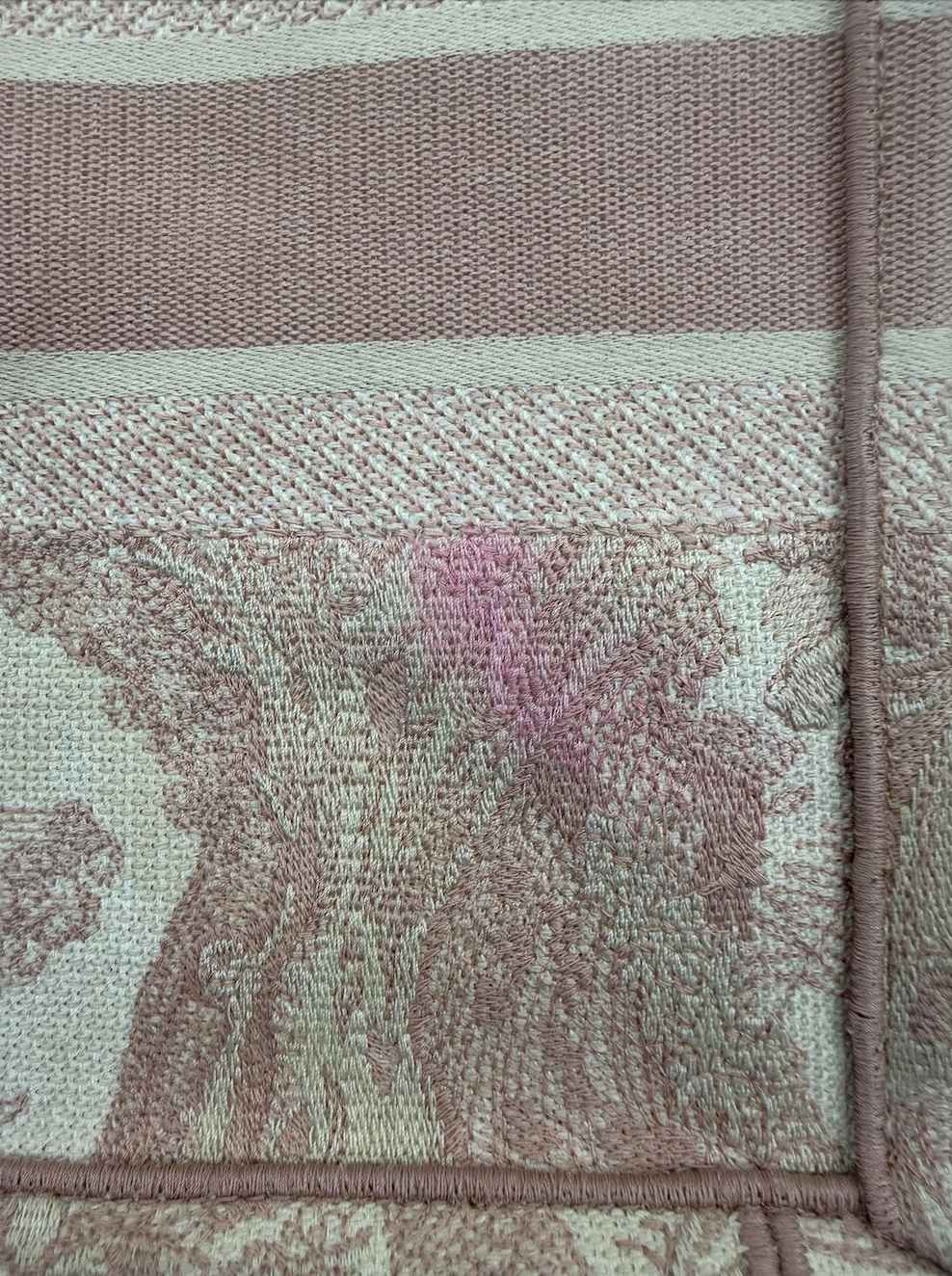 Women's Toile de Jouy Book Tote Handbag Pink - Photo 16
