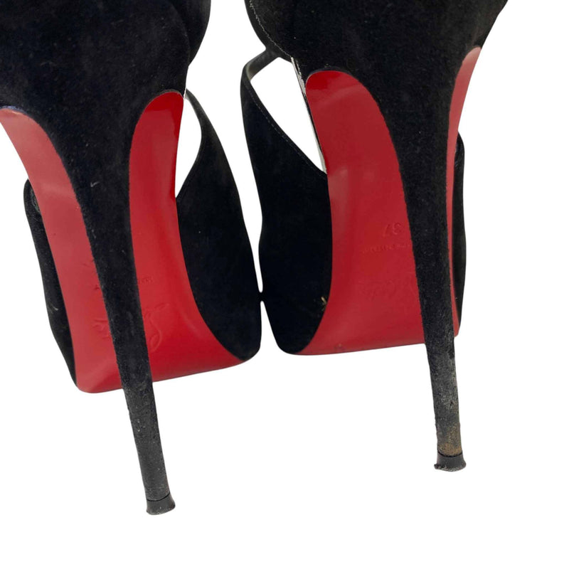 Women's Rosie 120 Veau Velours Heels Black Size UK 4 / EU 37