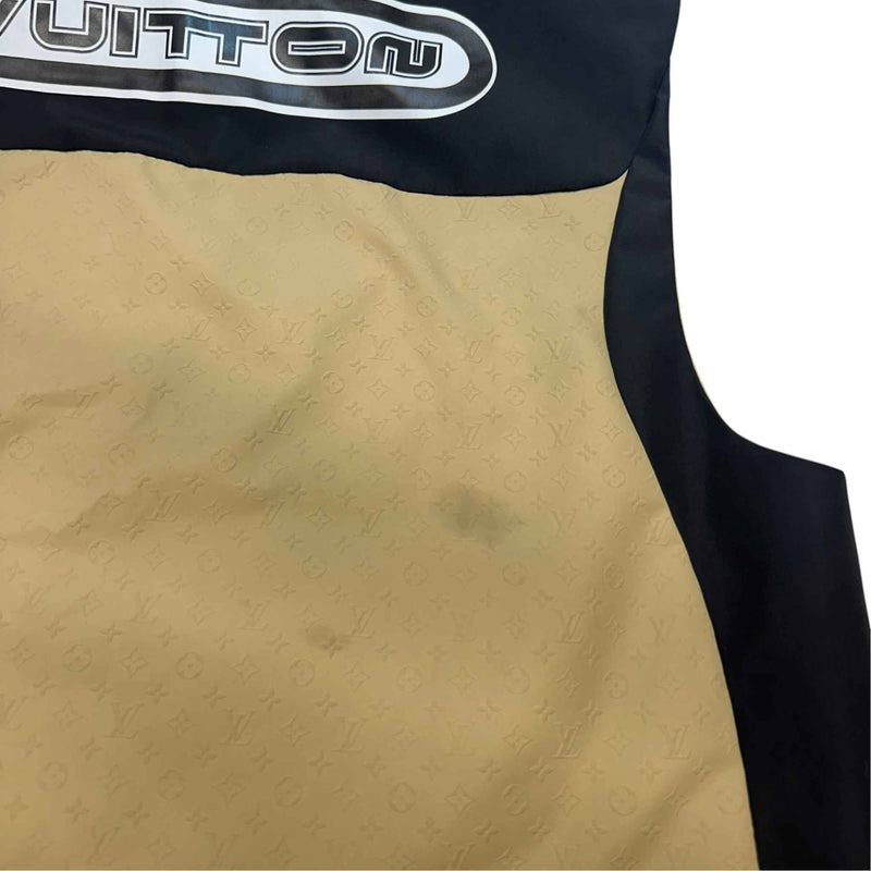 Men's Monogram Embossed Nylon Technical Gilet Beige Size XXL