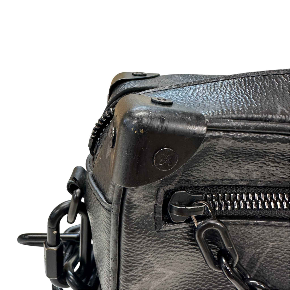 Men's Monogram Eclipse Mini Soft Trunk Messenger Bag Black - Photo 13