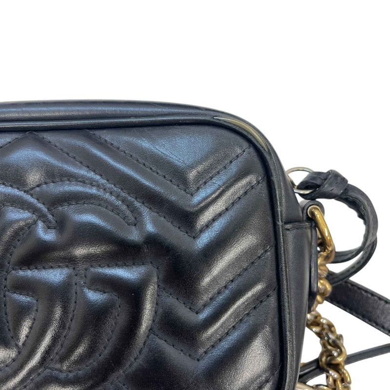 Women's GG Marmont Small Crossbody Bag Black