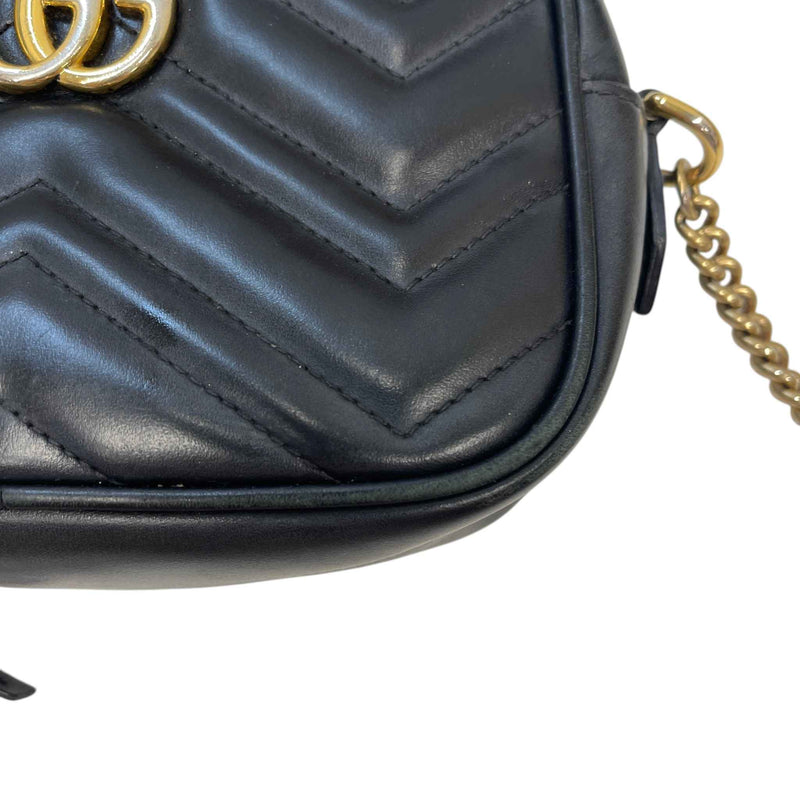 Women's GG Marmont Small Crossbody Bag Black