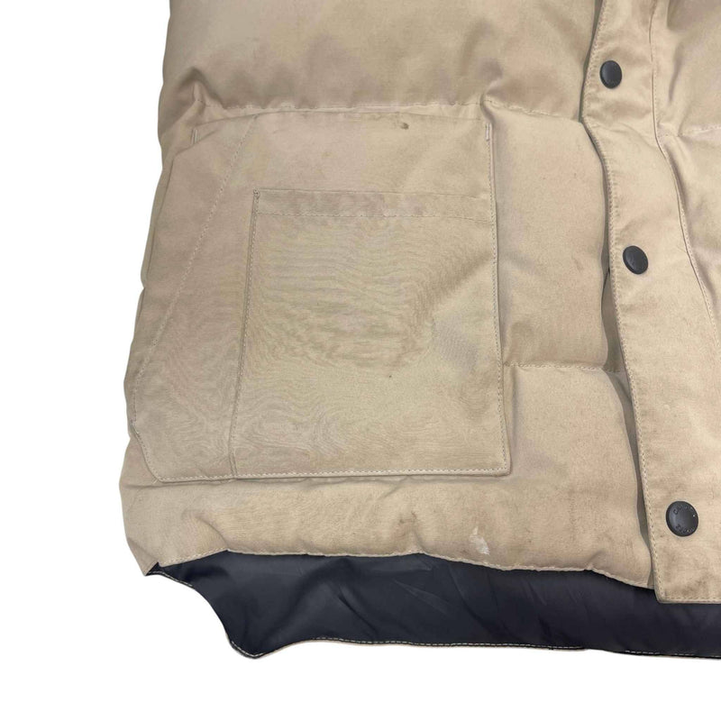 Men's Freestyle Crew Vest Gilet Beige Size S