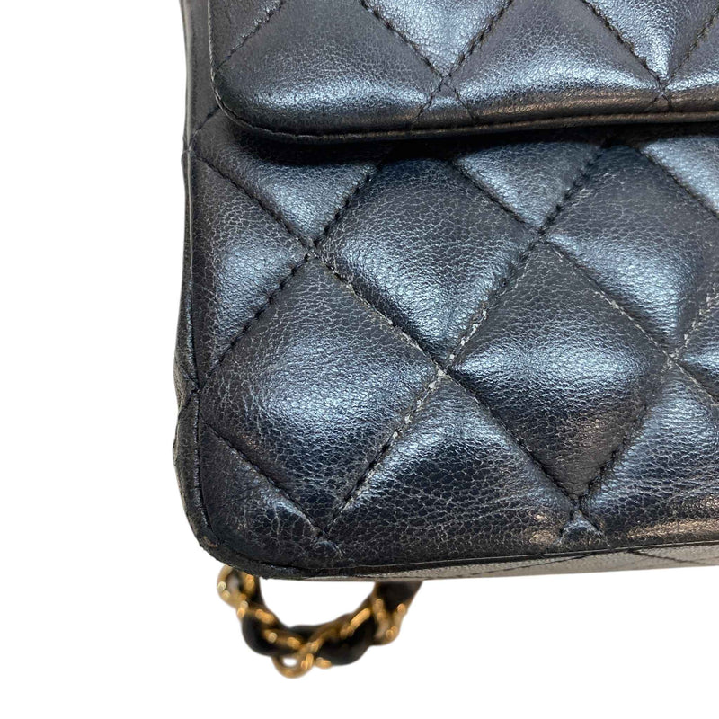 Women's Classic Double Flap Bag Medium Handbag Black