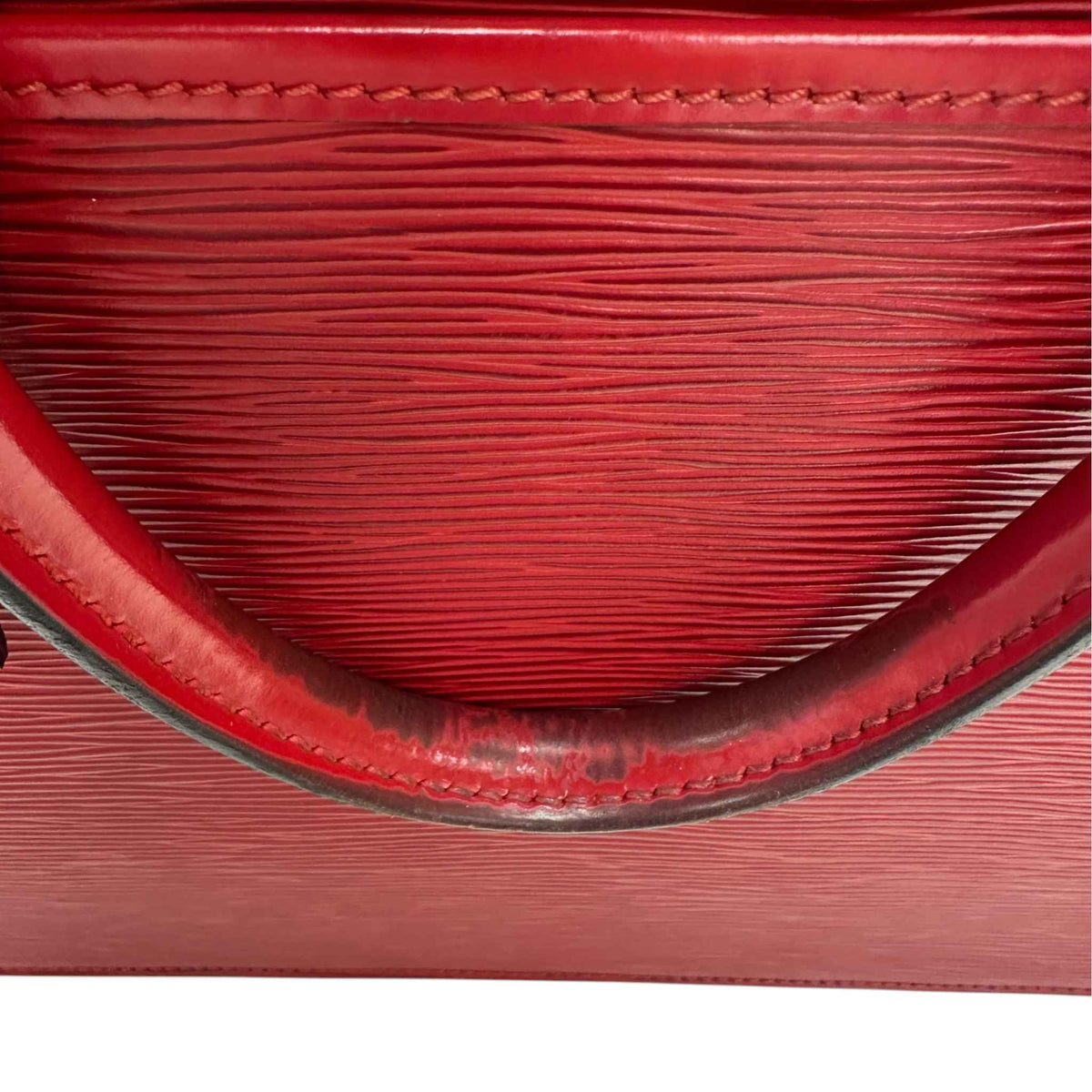 Women's Epi Leather Riviera Handbag Red - Photo 16