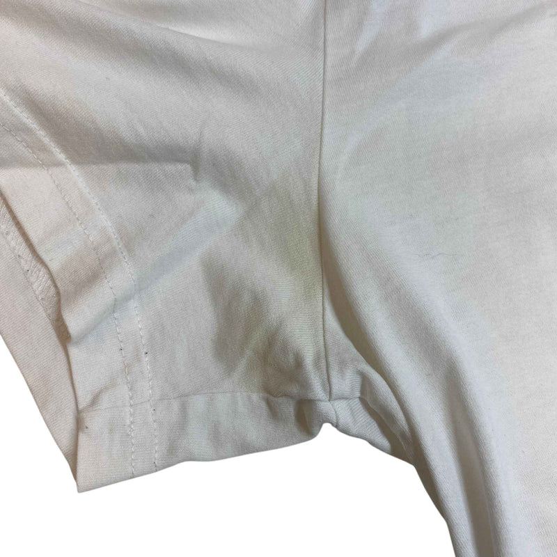 Men's Cracked Logo T-Shirt White Size M