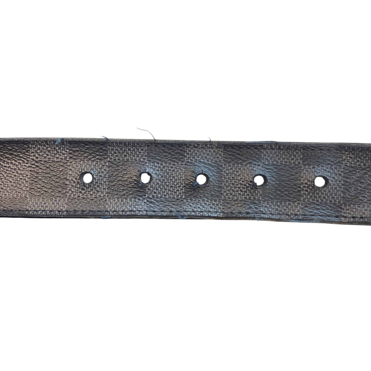 Men's Damier Graphite Pont Neuf 35MM Belt Black Size 30" - Photo 10