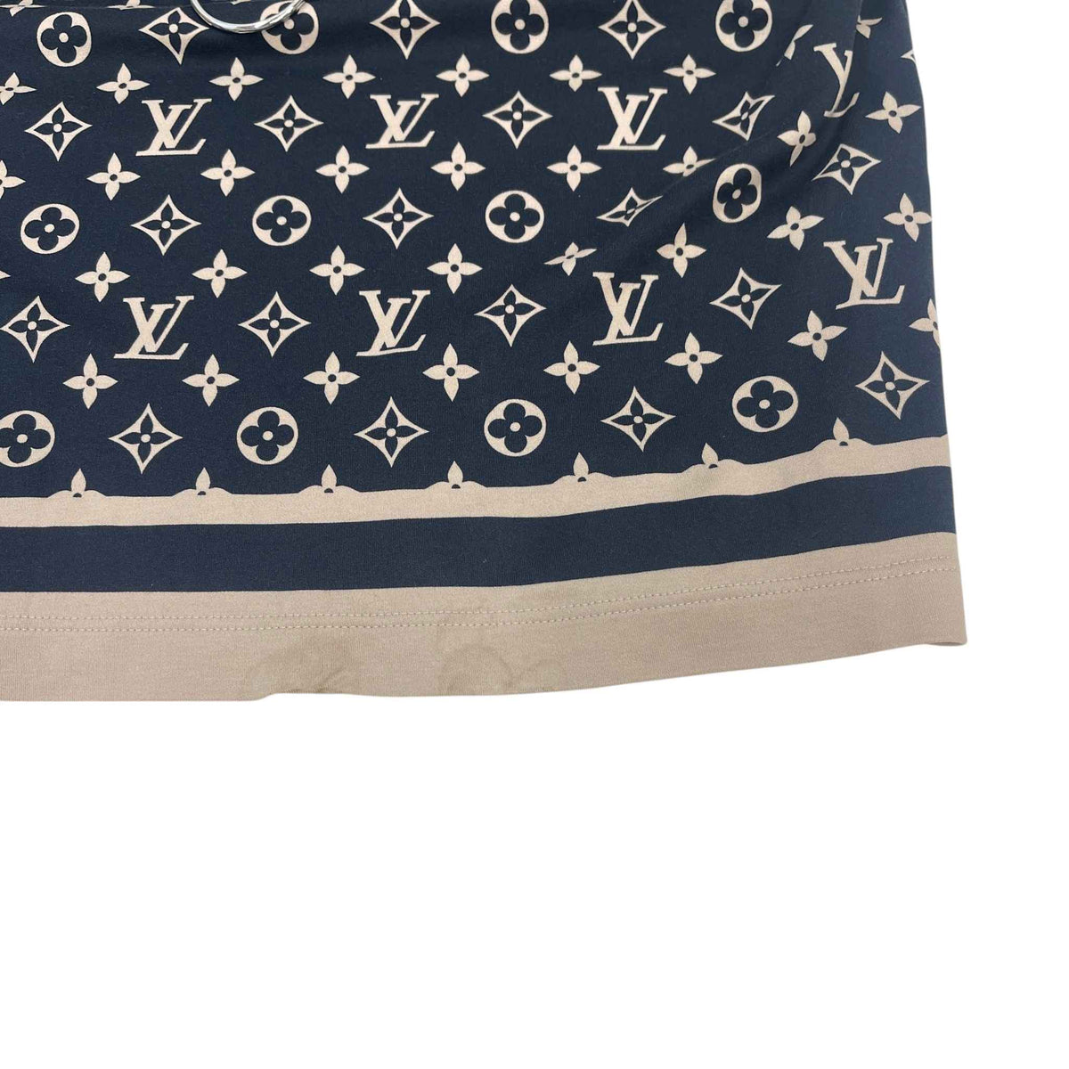 Women's Monogram Chain Accent T-Shirt Navy Size S / UK 8 - Photo 8
