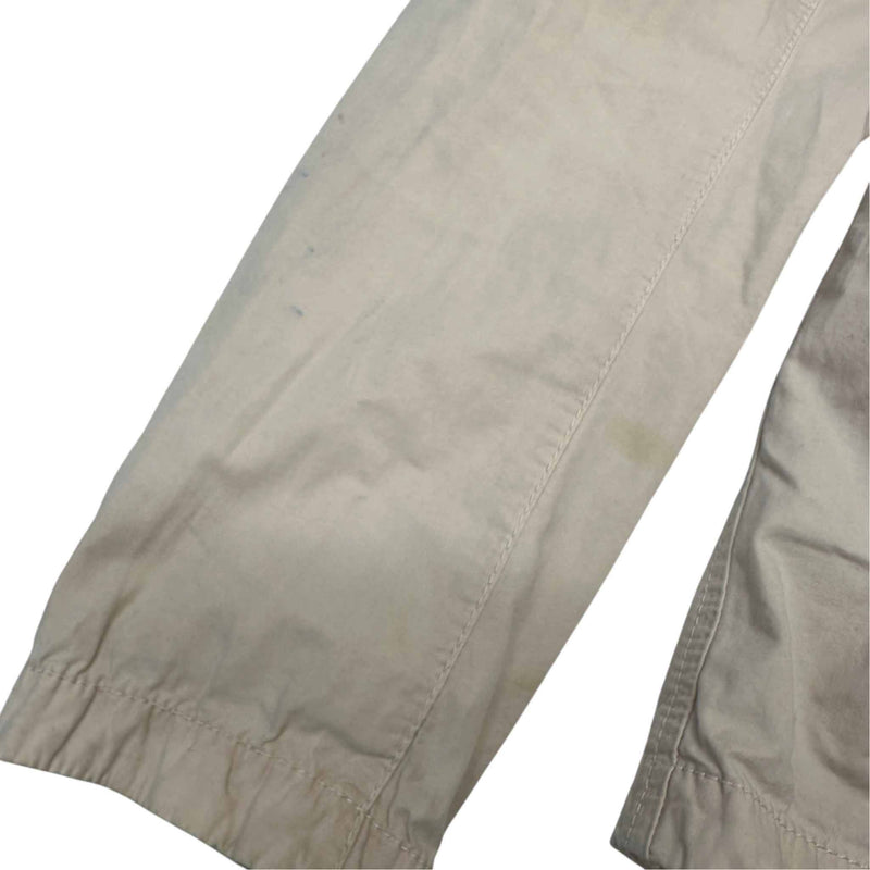 Men's Applique Logo OverShirt Beige Size M