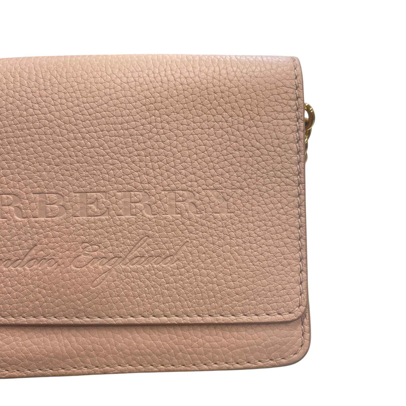 Women's Embossed Logo Crossbody Bag Pink