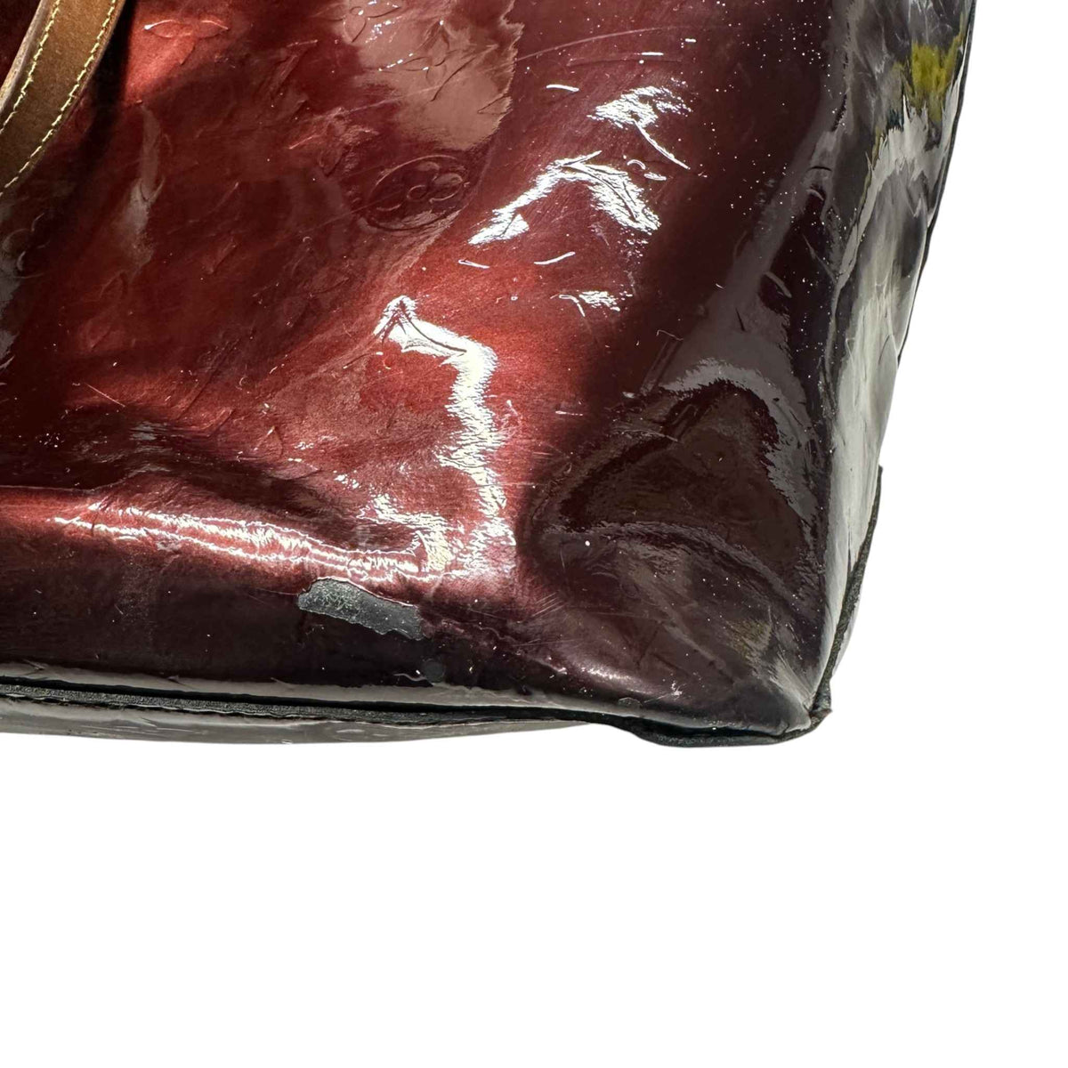 Women's Vernis Leather Bellevue GM Handbag Purple - Photo 15