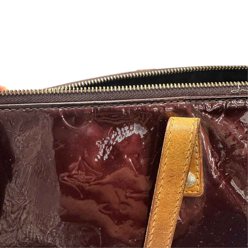 Women's Vernis Leather Bellevue GM Handbag Purple