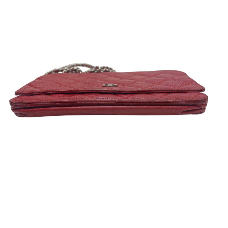 Women's Wallet On Chain Crossbody Bag Red