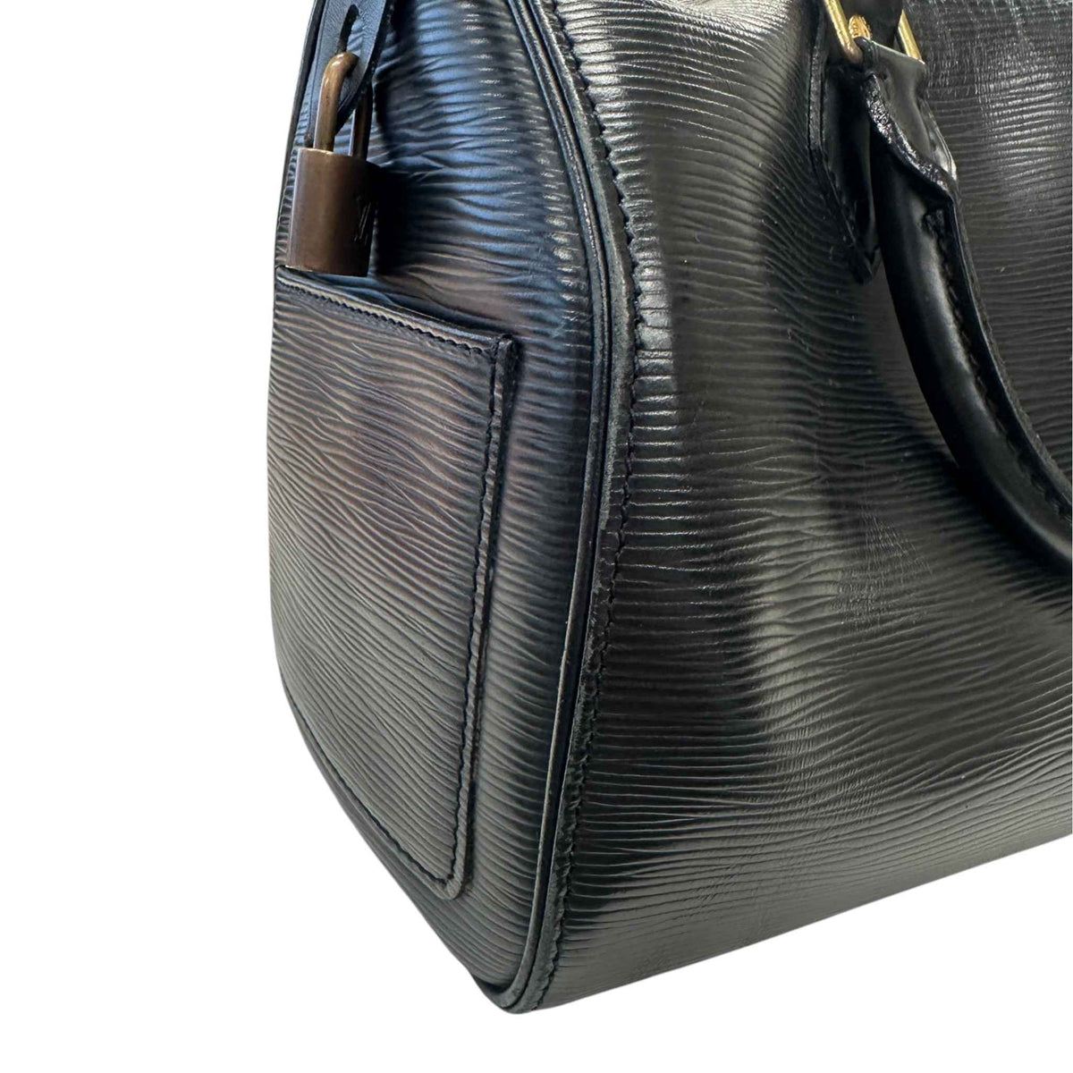 Women's Epi Leather Speedy 30 Handbag Black - Photo 13